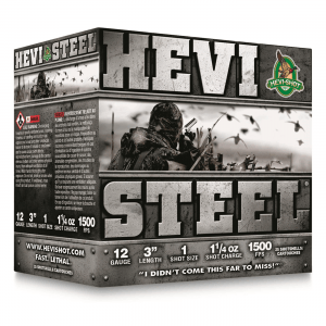 HEVI-Shot HEVI-Steel 12 Gauge 3 inch 1 1/4 oz. Shotshells 25 Rounds