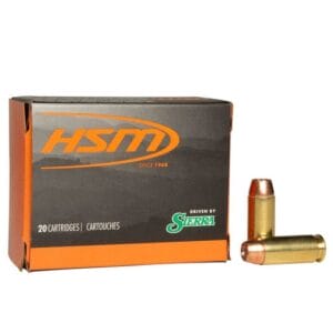 HSM Pro Pistol Hunter 10mm Auto 180gr JHP Handgun Ammo - 20 Rounds