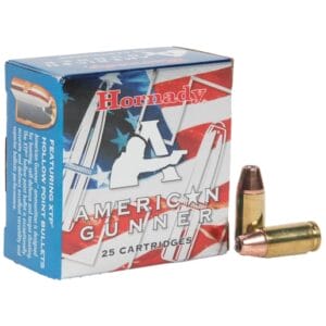 Hornady American Gunner 9mm Luger +P 124gr XTP Handgun Ammo - 25 Rounds