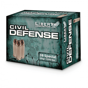 Liberty Civil Defense .38 Special HP 50 Grain 20 Rounds