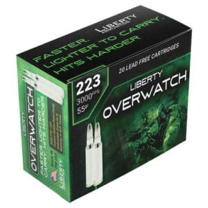 Liberty OverWatch 223 Remington 55gr Custom Hollow Point Centerfire Rifle Ammo - 20 Rounds