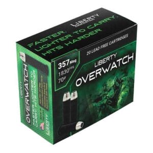 Liberty Overwatch 357 Magnum 70gr OCD Centerfire Handgun Ammo - 20 Rounds