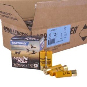 Long Bird 20 Gauge Shotgun Ammo - Long Bird 20 Gauge 2-3/4'''' 1oz 1250 Fps #7.5 250 Case