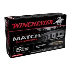 Match Elite Marksman 308 Winchester Ammo - 308 Winchester 169gr Hollow Point Boat Tail 20/Box