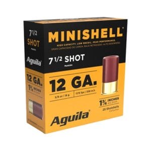 Minishell 12 Gauge Shotgun Ammo - Minishell 12 Gauge 1-3/4'''' 5/8oz #7.5 25/Box