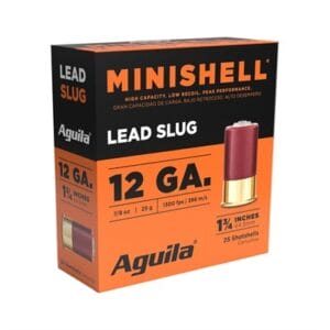 Minishell 12 Gauge Shotgun Ammo - Minishell 12 Gauge 1-3/4'''' 5/8oz Slug 25/Box