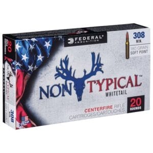 Non-Typical Whitetail Ammo 308 Winchester 180gr Soft Point - 308 Winchester 180gr Soft Point 20/Box