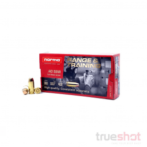 Norma - 40 S&W - Pistol Ammo - 180 Grain - FMJ