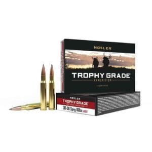 Nosler Trophy Grade Long Range 30-06 Springfield 168gr Accubond Rifle Ammo - 20 Rounds