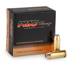 PMC Bronze 10mm JHP 170 Grain 25 Rounds