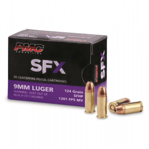 PMC SFX 9mm Hollow Point 124 Grain 20 Rounds