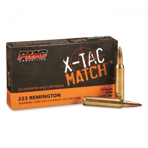 PMC X-Tac Match .223 Remington OTM 77 Grain 20 Rounds