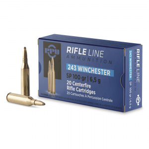 PPU .243 Winchester SP 100 Grain 20 Rounds