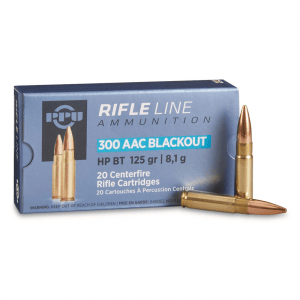 PPU .300 AAC Blackout 125 Grains HPBT 20 Rounds