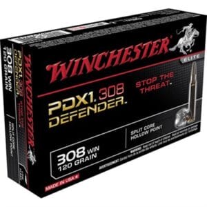 Pdx1 Defender Ammo 308 Winchester 120gr Jhp - 308 Winchester 120gr Jacketed Hollow Point 20/Box