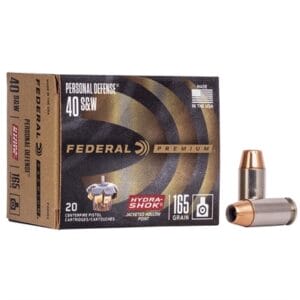 Personal Defense 40 S&W Ammo - 40 S&W 165gr Hydra-Shok Jacketed Hollow Point 20/Box