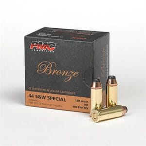 Pmc Bronze 44 S&W Special Handgun Ammunition - 44 Special 180gr Jacketed Hollow Point 25/Box