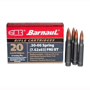 Polycoated 30-06 Springfield Full Metal Jacket Ammo - 30-06 Springfield 168gr Full Metal Jacket 20/Box