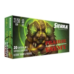 Prairie Enemy 22-250 Remington Ammo - 22-250 Remington 50gr Blitzking 200/Case