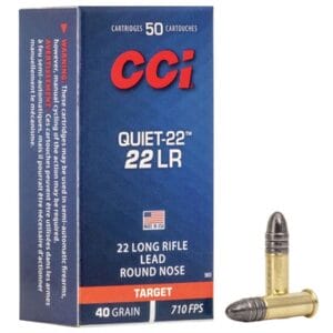 Quiet-22 22 Long Rifle Rimfire Ammo - Quiet-22 22 Long Rifle 40gr Lead Round Nose 500/Box