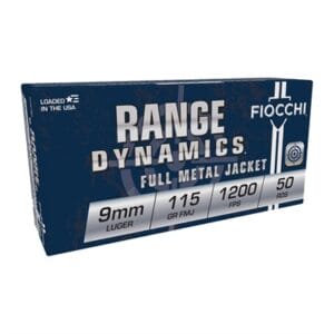 Range Dynamics 9mm Luger Ammo - 9mm Luger 115gr Full Metal Jacket 50/Box