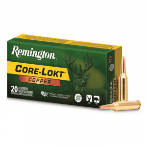 Remington Core-Lokt Copper .243 Winchester Copper HP 85 Grain 20 Rounds