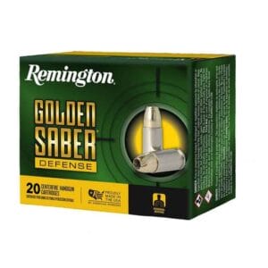 Remington Golden Saber Defense 40 S&W 165gr BJHP Handgun Ammo - 20 Rounds