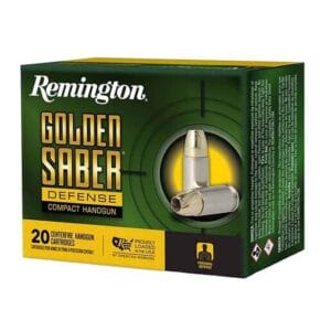 Remington Golden Saber Defense Compact 45 Auto (ACP) 230gr BJHP Handgun Ammo - 20 Rounds