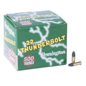 Remington Thunderbolt 22 Long Rifle 40gr RN Rimfire Ammo - 500 Rounds