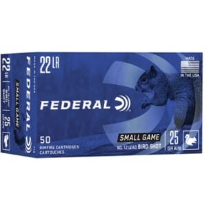 Small Game 22 Long Rifle Rimfire Ammo - 22 Long Rifle 25gr 12 Shot 50/Box