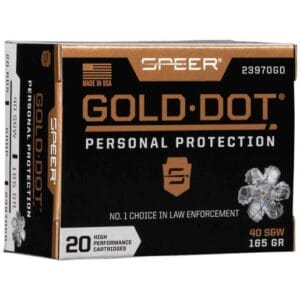 Speer Gold Dot 40 S&W 165gr HP Handgun Ammo - 20 Rounds