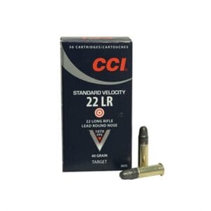 Standard Velocity Ammo 22 Long Rifle 40gr Lead Round Nose - 22 Long Rifle 40gr Lead Round Nose 50/Box