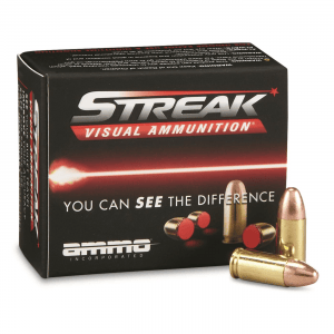 Streak Visual Ammunition 9mm FMJ 115 Grain 50 Rounds