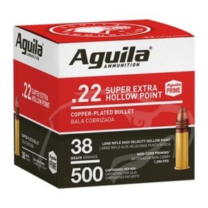 Super Extra Hv 22 Long Range Copper Plated Hollow Point Ammo - 22 Long Rifle 38gr Cphp 500/Box