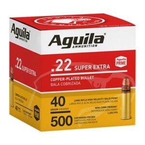 Super Extra Hv 22 Long Rifle Copper Plated Round Nose Ammo - 22 Long Rifle 40gr Cprn 500/Box