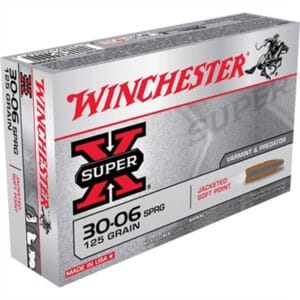 Super-X Ammo 30-06 Springfield 125gr Pointed Sp - 30-06 Springfield 125gr Pointed Soft Point 20/Box