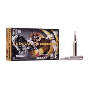 Terminal Ascent 270 Winchester Ammo - 270 Winchester 136gr Terminal Ascent 20/Box