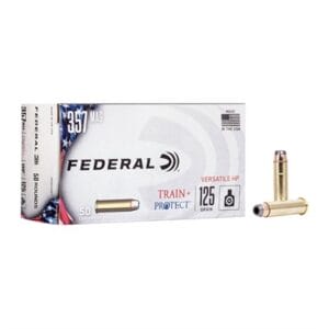 Train + Protect 357 Magnum Ammo - 357 Magnum 125gr Versatile Hollow Point 500/Case