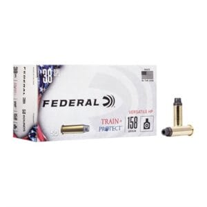 Train + Protect 38 Special Ammo - 38 Special 158gr Versatile Hollow Point 500/Case