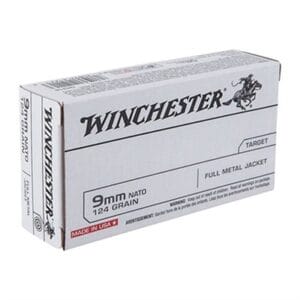 Usa White Box 9mm Luger Handgun Ammo - Usa White Box 9mm Nato 124gr Fmj 500/Case