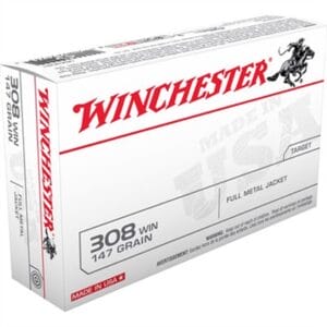 Usa White Box Ammo 308 Winchester 147gr Fmj - 308 Winchester 147gr Full Metal Jacket 20/Box