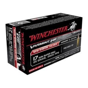 Varmint High Energy 17 Winchester Super Magnum Ammo - 17 Wsm 25gr Polymer Tip 50/Box