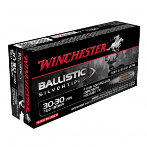 WINCHESTER Ballistic Silvertip .30-30 Win 150Gr BST 20rd Box Rifle Ammo (SBST3030)