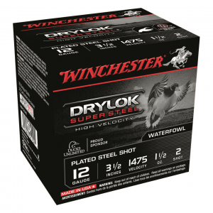 Winchester DryLok Super Steel High-Velocity 12 Gauge 3 1/2 inch 1 1/2 oz. 250 Rounds