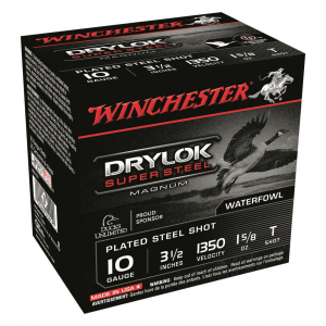 Winchester DryLok Super Steel Magnum 10 Gauge 3 1/2 inch Shot Shells 1 5/8 oz. 250 Rounds