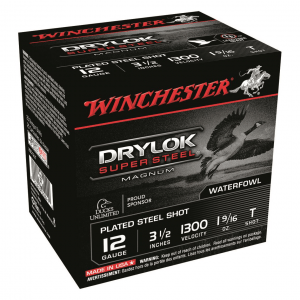 Winchester DryLok Super Steel Magnum 12 Gauge 3 1/2 inch Shot Shells 1 9/16 oz. 250 Rounds