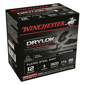 Winchester DryLok Super Steel Magnum 12 Gauge 3 inch 1 3/8 oz. 250 Rounds