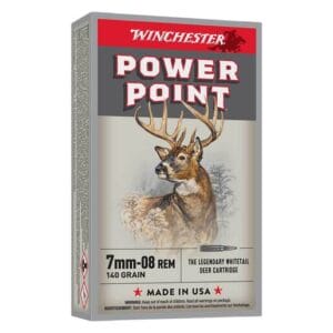 Winchester Power Point 7mm-08 Remington 140gr PP Rifle Ammo - 20 Rounds