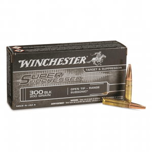 Winchester Super Suppressed .300 AAC Blackout FMJOT 200 Grain 20 Rounds