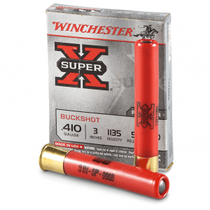 Winchester Super-X .410 3 inch Shells 000 Buckshot 5 Pellets 5 Rounds